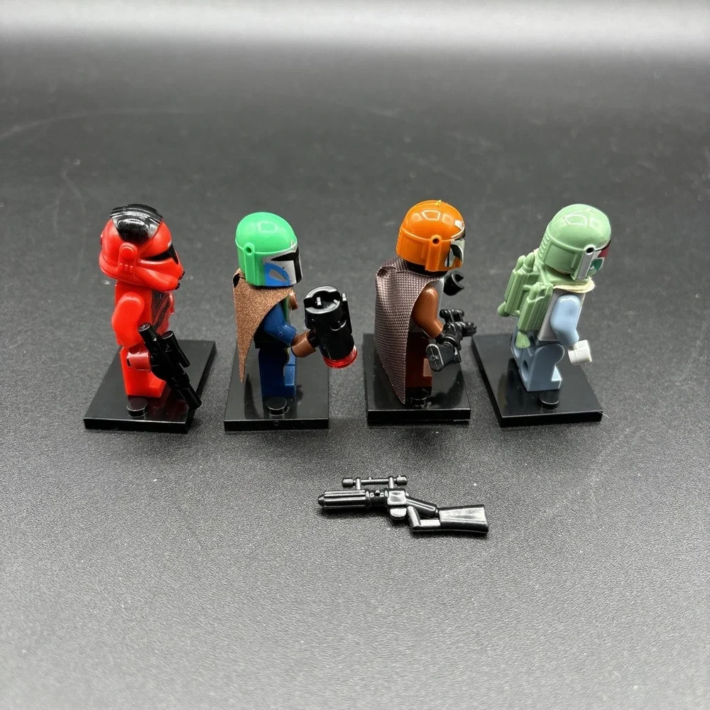 Lego Star Wars Custom Minifigure Lot Boba Fett Mandalorian Tribe Warrior Vonreg